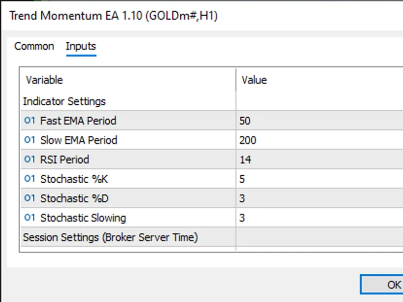 Trend Momentum EA expert MT5