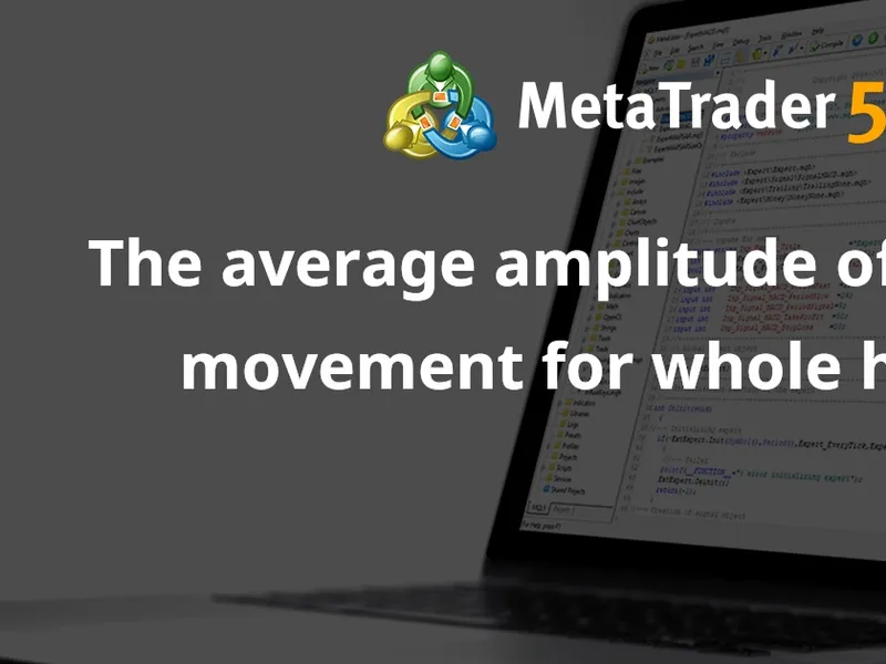 The average amplitude of the price movement for whole history indicator MT4