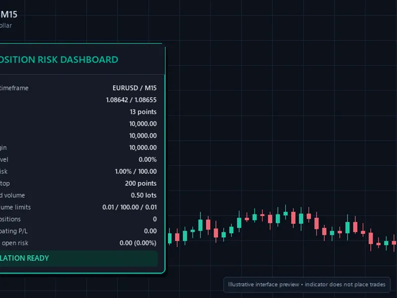 CKS Position Risk Dashboard for MetaTrader 5 indicator MT5