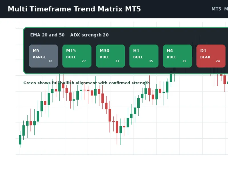 Multi Timeframe Trend Matrix for MT5 indicator MT5