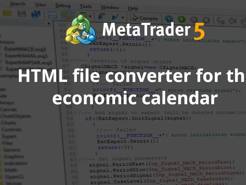 HT M L file converter for the economic calendar script MT5