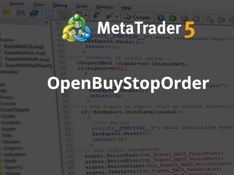 Open Buy Stop Order script MT5