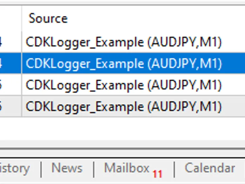 Simplest Logger class for Meta Trader 5