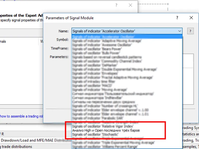 Signal Candels High Open library MT5