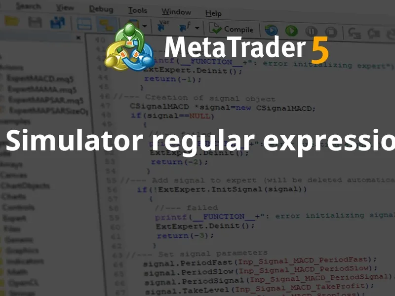 Simulator regular expressions script MT5