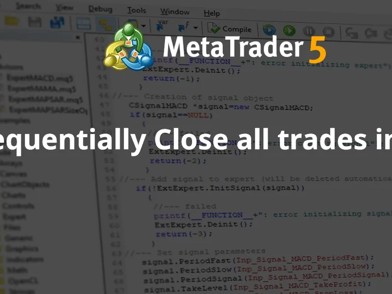 Sequentially Close all trades in MT4 script MT4