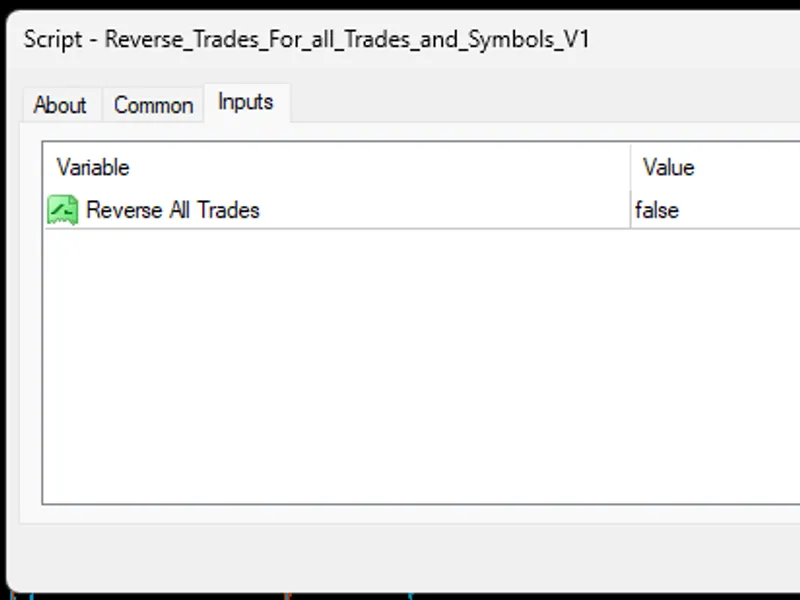 Reverse Trades For All Symbols Script script MT4