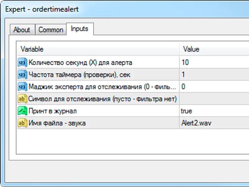 Order Time Alert