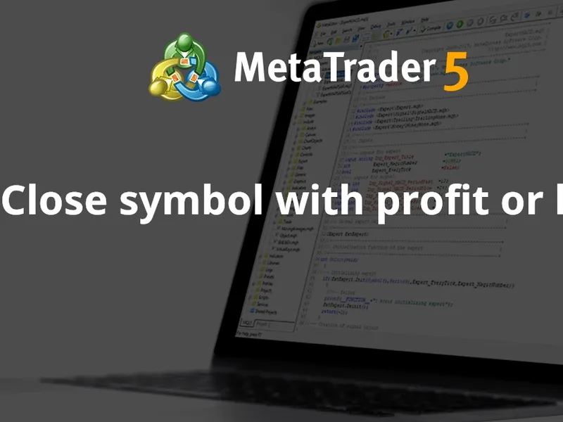 Close symbol with profit or loss