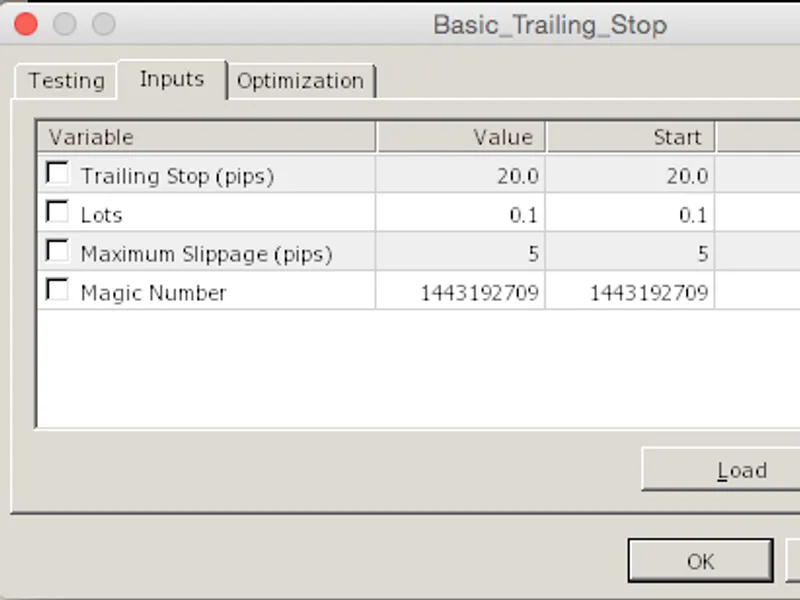 Basic Trailing Stop