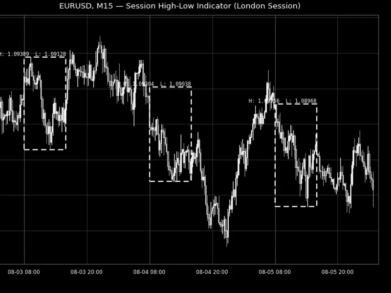 Session High-Low Indicator for MetaTrader Metatrader 5 indicator