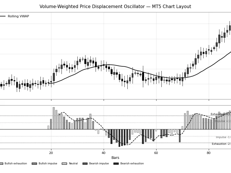 Volume-Weighted Price Displacement Oscillator Metatrader 5 indicator