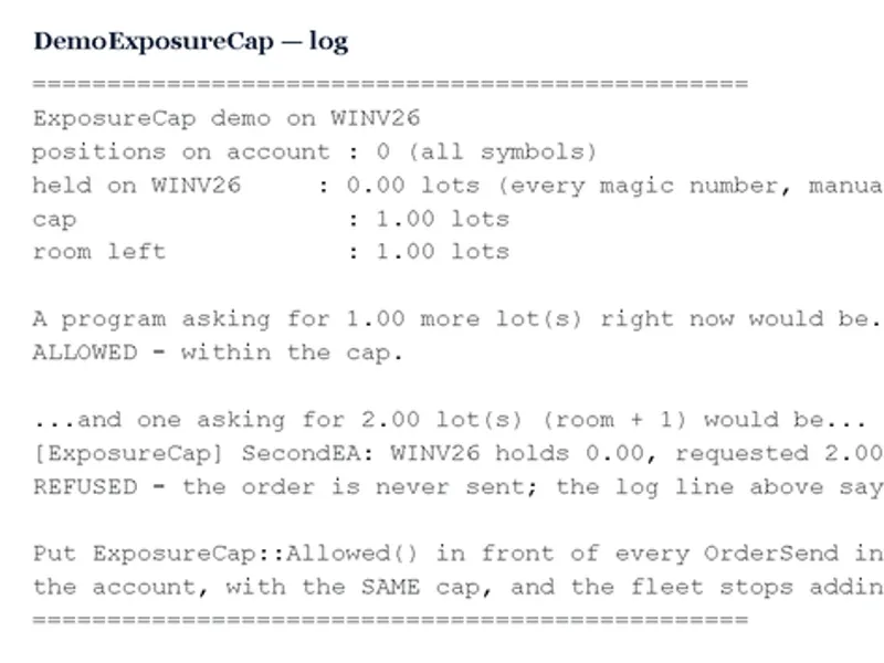 Preventing Multiple Expert Advisor Trades on the Same Symbol Metatrader 5 expert