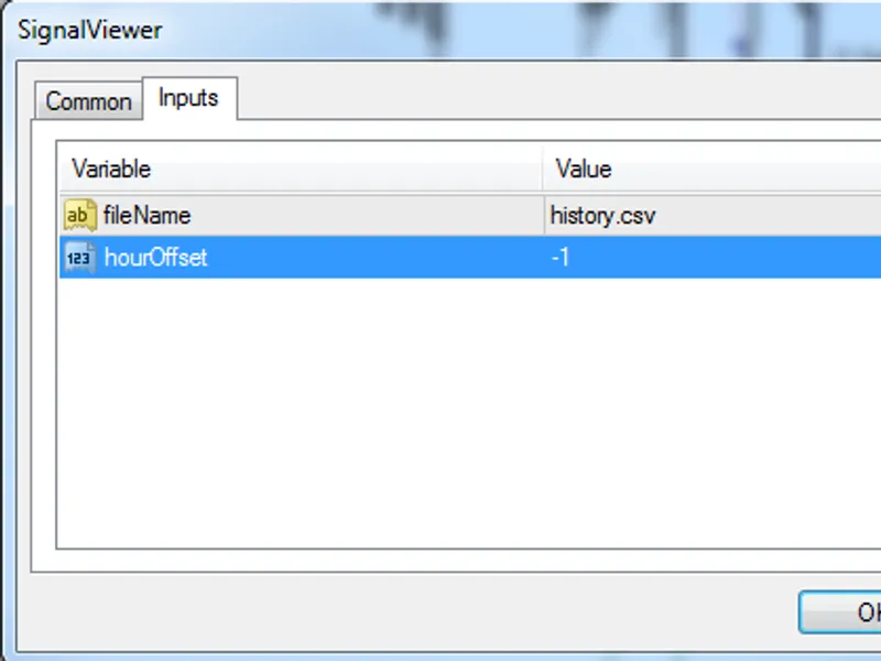 Signal Viewer script MT4