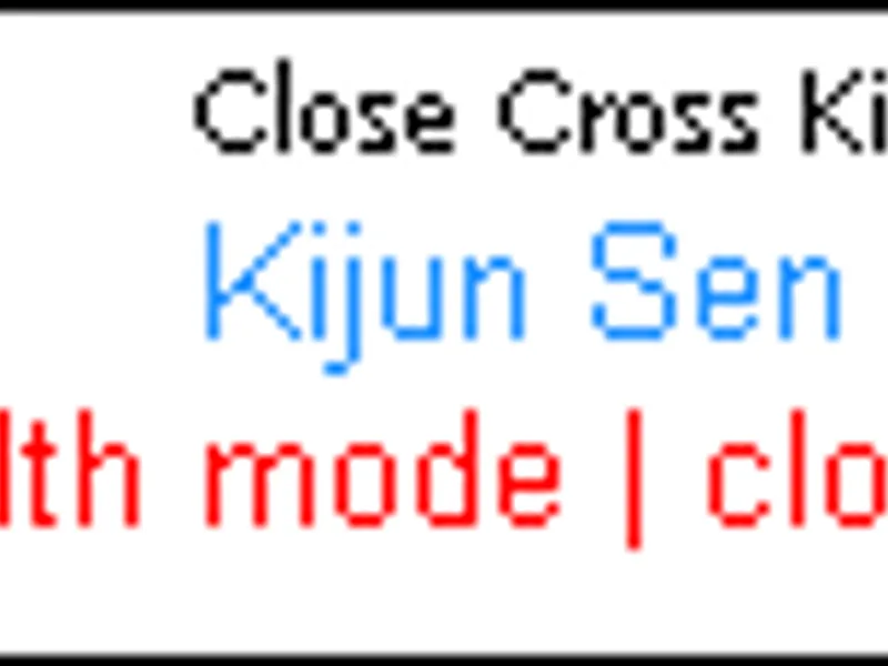 Close cross Kijun Sen