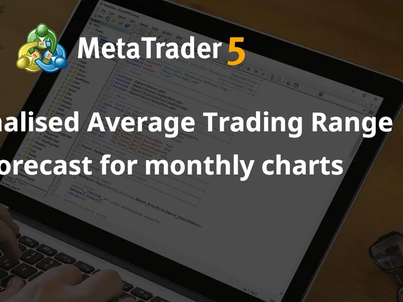 Unseasonalised Average Trading Range and Forecast for monthly charts