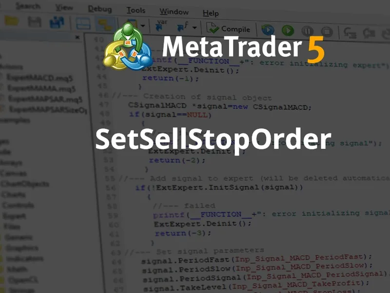 Set Sell Stop Order script MT5