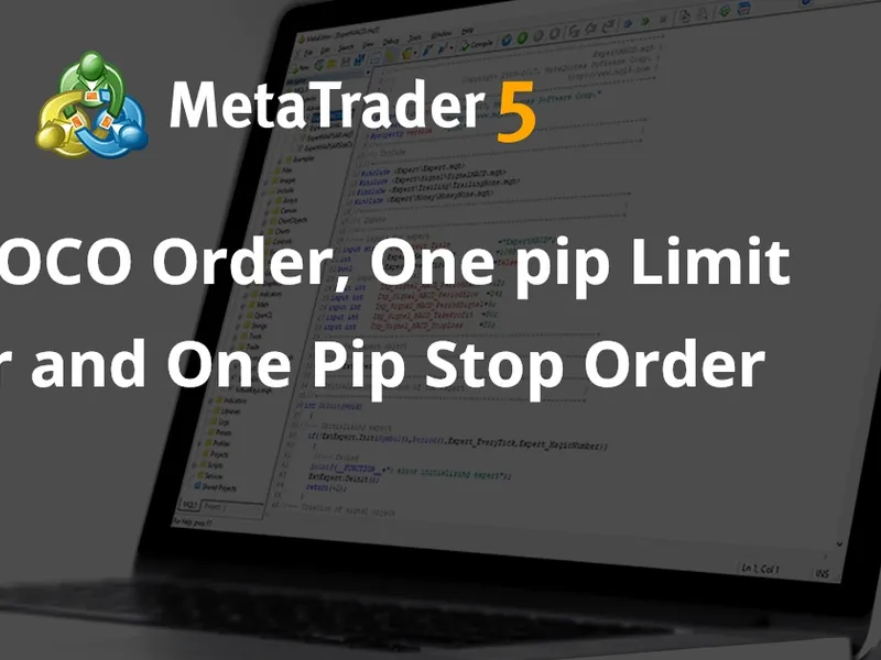 Place OC O Order, One pip Limit Order and One Pip Stop Order